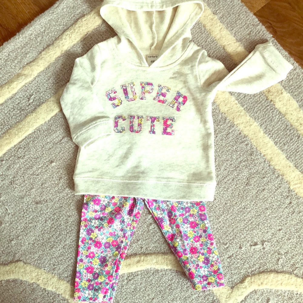 Carter’s sweatshirt and leggings set